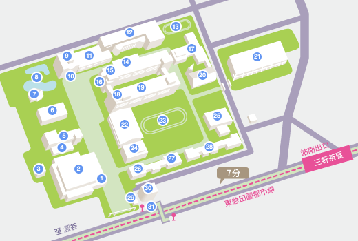 校区地图 | 昭和女子大学